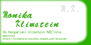 monika klimstein business card